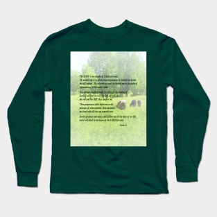 Inspirational - Psalm 23 The Lord Is My Shepherd Long Sleeve T-Shirt